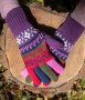 Перуански ръкавици с цели пръсти различни цветове, снимка 1 - Ръкавици - 43140559
