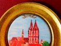 Бронзова чиния с изображение от Regensburg,порцелан. , снимка 2