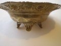 Декоративна купа с крачета. Много кокетна месингова купа, снимка 8
