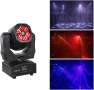 Преносими LED сценични светлини с движеща се глава и управление (6x12W + лазер), снимка 1
