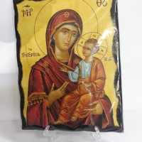 Голяма икона на Пресвета Майка Богородица Закрилница - Модел В - ръчна изработка ., снимка 4 - Икони - 37628772