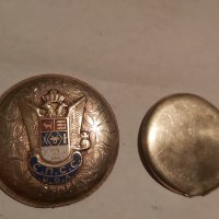 Стари капаци от джобен часовник - позлатени., снимка 3 - Антикварни и старинни предмети - 39480502