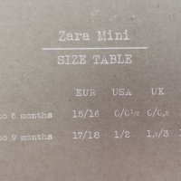 Бебе сандали Zara mini, снимка 5 - Бебешки обувки - 37536280