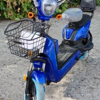 Електрически скутер EcoWay модел JY 450W мотор син цвят, снимка 6 - Мотоциклети и мототехника - 44079216