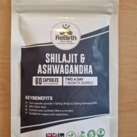 Shilajit 60 вегански капсули - 1300 mg на порция с ашваганда, добавка за издържливост и стрес, снимка 7 - Хранителни добавки - 43504681