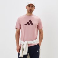 ADIDAS Мъжка тениска в розово, снимка 4 - Тениски - 36557075