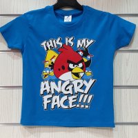 Нова детска тениска с трансферен печат Angry Birds, снимка 9 - Детски тениски и потници - 32607650