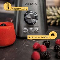 Мощен Блендер с трошене на лед 1600вата - ZEEGMA Grand Vitamin Multifunction Blender 1600 W, снимка 2 - Блендери - 40602605