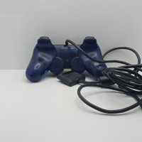 контрольор Dualshock 2 PlayStation 2 PS2 - SONY® - почистен и ремонтиран - прозрачно синьо, снимка 2 - Аксесоари - 43931812