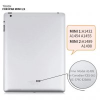 Тъч скрийн за iPad Mini 1 Mini 2 A1432 A1454 A1455 A1489 A1490 A1491 touch screen тъч панел , снимка 3 - Таблети - 28209284