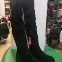 Дамски ботуш-велур,тип чизми, снимка 2 - Дамски ботуши - 43327678