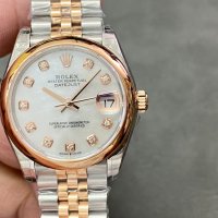 Дамски часовник Rolex Datejust 31MM Mother of Pearl с автоматичен швейцарски механизъм, снимка 1 - Дамски - 43709209