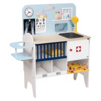 Детска дървена клиника и ветеринар 2 в 1 с много аксесоари, снимка 2 - Играчки за стая - 43756300