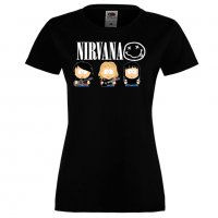 Дамска тениска Nirvana 1, снимка 2 - Тениски - 32875323