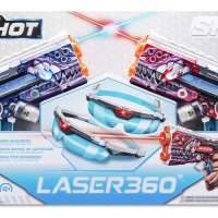 X-Shot Лазерен Бластер Пистолет 2 броя комплект с очила , снимка 2 - Други - 43473678