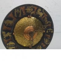Настолен метален часовник, снимка 5 - Антикварни и старинни предмети - 35057204