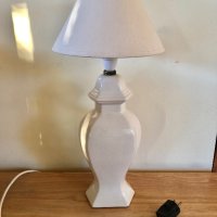 Английска порцеланова настолна лампа, 50 см, снимка 1 - Декорация за дома - 43928578