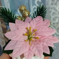 Коледни кашпи със сапунени коледни звезди и рози, снимка 8 - Коледни подаръци - 38798968