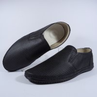 Обувки мъжки от естествена кожа-0601щ-син, черен, снимка 5 - Официални обувки - 14255013