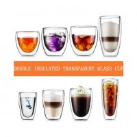 Двустенна стъклена чаша за всякакъв вид напитки в 4-ри различни модела, снимка 8 - Чаши - 33013590