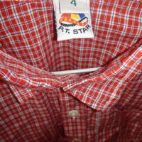 Детска червена риза каре, размер 4 години, снимка 3 - Детски ризи - 26815926