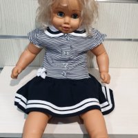 Нова бебешка моряшка рокля с якичка и копченца, от 6-9 месеца, снимка 12 - Бебешки рокли - 28491264