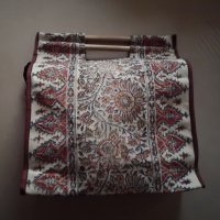 Нова персийска плетена канапена чанта с дървени дръжки плажна чанта голяма ежедневна чанта, снимка 5 - Чанти - 32986716