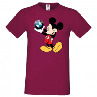 Мъжка тениска Mickey Mouse BMW Подарък,Изненада,Рожден ден, снимка 2 - Тениски - 36576741