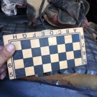 Дървена кутия за шах