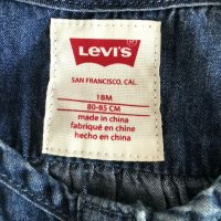 Levi's дънков гащеризон 12-18 месеца, снимка 4 - Бебешки гащеризони - 28702449