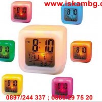 Антистрес LED часовник кубче - 7 цвята, снимка 12 - Други стоки за дома - 28508384