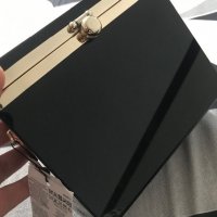 Черно уникално куфарче чанта Манго-Mango, снимка 15 - Чанти - 28334128