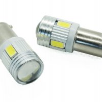 3000051351 Комплект LED диодни габаритни крушки AMIO BA9xS H6W, снимка 2 - Аксесоари и консумативи - 28394839