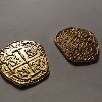 Монета реплика Испански дублон , пиратски монети , пиратско съкровище, снимка 5 - Нумизматика и бонистика - 27097472