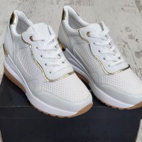 Дамски маратонки на платформа GOGO Shoes 8866 white, снимка 2 - Маратонки - 37818050