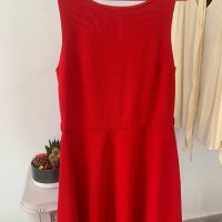 Червена рокля в размер L, снимка 8 - Рокли - 44086185