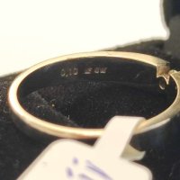 Златен пръстен с Брилянт-3,50гр /14кр , снимка 6 - Пръстени - 43489096