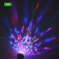 Въртяща LED RGB диско крушка, снимка 3 - Лед осветление - 28908459