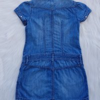 Детска дънкова рокля H&M  размер 7-8 години , снимка 2 - Детски рокли и поли - 37609308