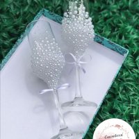Сватбени чаши , снимка 11 - Сватбени аксесоари - 39638017
