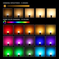LED RGBW Цветна крушка с дистанционно  , снимка 10 - Крушки - 35404324
