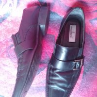 Черни Унисекс обувки от естествена кожа 43 номер , снимка 6 - Дамски ежедневни обувки - 38913885