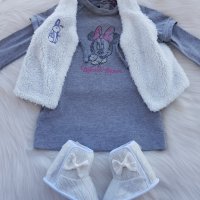 Рокля Мини Маус за бебе 3-6 месеца елек и буйки, снимка 10 - Бебешки рокли - 34954684