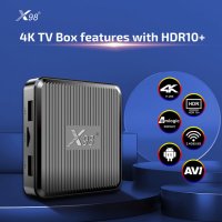 Android TV Box X98Q, Android 11, Dual WIFI, Bluetooth, AV1 Гаранция 1 г, снимка 7 - Плейъри, домашно кино, прожектори - 42170528