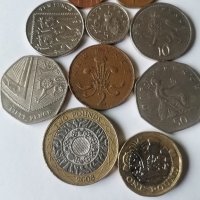 лот монети Англия, Кралица Елизабет , снимка 3 - Нумизматика и бонистика - 43252222