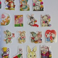 Скрапбук стикери за декорация планер зайчета приказка - 23 бр /комплект , снимка 3 - Други - 38261789