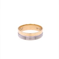 Златен пръстен брачна халка 3,40гр. размер:59 14кр. проба:585 модел:20568-1, снимка 1 - Пръстени - 43011097