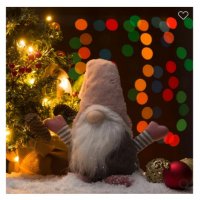 Коледна декоративна фигурка, Гном с Шапка с розова кожа, снимка 2 - Декорация за дома - 34740793