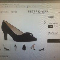 Дамски обувки естествен велур Peter Kaiser, снимка 12 - Дамски обувки на ток - 34858316