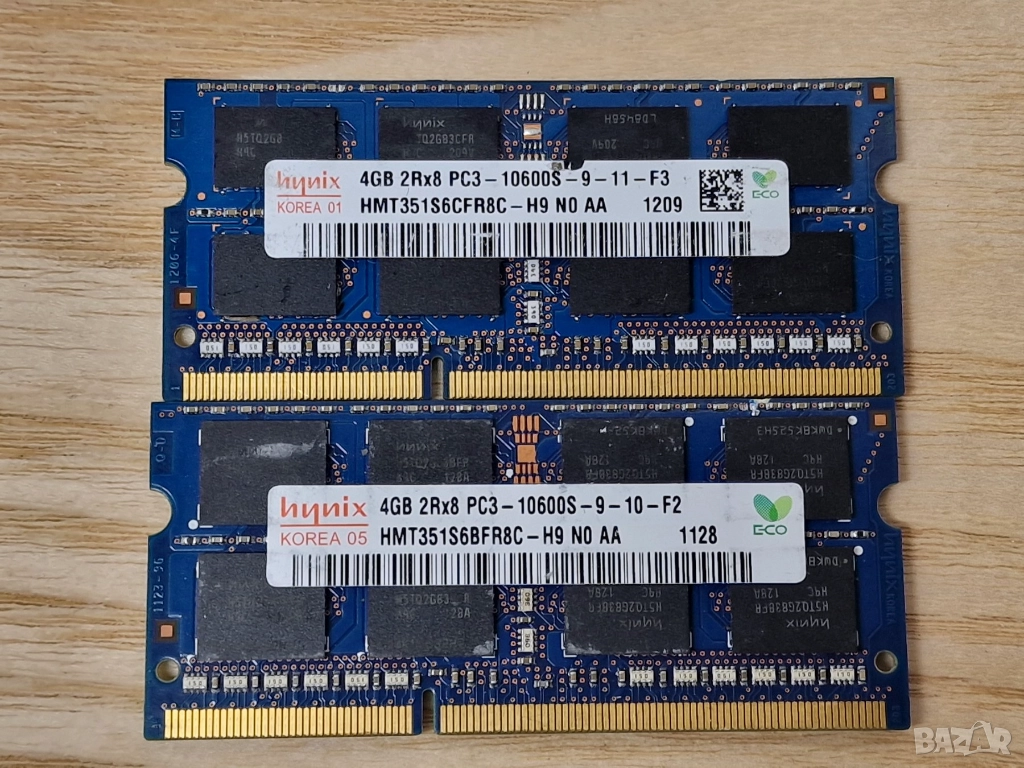 ✅4GB DDR3 16 чипа 1333Mhz Hynix Ram Рам Памет за лаптоп - 2, снимка 1